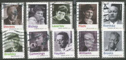 USA 2012 American Poets - Forever Rate - Cpl 10v Set - SC:#4654/63 - Used - Gebraucht