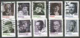 USA 2012 American Poets - Forever Rate - Cpl 10v Set - SC:#4654/63 - Used - Usados