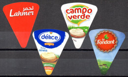 NEW-4 Tunisian Cheese Labels  // 4 étiquettes De Fromage De Tunisie - Cheese