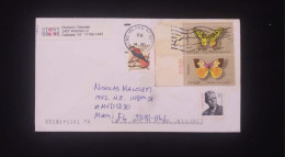 C) 2002. UNITED STATES. INTERNAL MAIL. MULTIPLE STAMPS OF BIRDS, BUTTERFLIES. GENERAL JOSEPH W. XF - Other & Unclassified