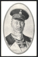 AK Uniformierter Kronprinz Wilhelm Von Preussen Im Portrait  - Familles Royales