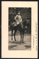 AK Kronprinz Wilhelm Von Preussen In Ulanenuniform Zu Pferd  - Royal Families