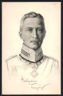 AK Kronprinz Wilhelm Von Preussen In Uniform  - Royal Families