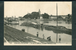 10043 F-71- CHALON-SUR-SAONE - Vue Sur La Saône Et L‘Ile Saint-Laurent - Chalon Sur Saone