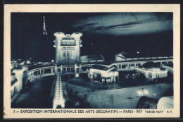 AK Paris, Exposition Des Arts Décoratifs 1925, Vue De Nuit  - Tentoonstellingen