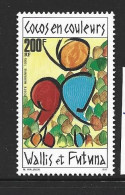 Wallis & Futuna Islands 1995 Cocoa Nuts 200 Fr. Airmail Single MNH - Neufs