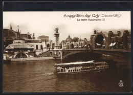 AK Paris, Exposition Des Arts Décoratifs 1925, Le Pont Alexandre III.  - Tentoonstellingen