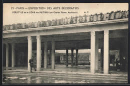 AK Paris, Exposition Des Arts Décoratifs 1925, Peristyle De La Cour Des Mètiers  - Tentoonstellingen