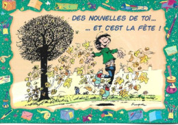 Carte Postale: Gaston Par Franquin 1998; "Des Nouvelles De Toi... ...et C'est La Fête !"; N° CSG 1269 - Fumetti