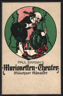 Künstler-AK München, Paul Branns Marionetten-Theater, Shakespeare Mit Pfeil Im Kopf  - Teatro
