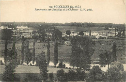 - Maine Et Loire -ref-B100- Soucelles - Panorama Sur Soucelles Et Le Château - - Sonstige & Ohne Zuordnung