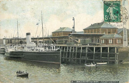 62 - Boulogne Sur Mer - La Gare Maritime - Bateaux - Colorisée - Oblitération Ronde De 1909 - Etat Léger Pli Visible - C - Boulogne Sur Mer