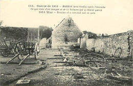 60 - Borest - Guerre 1914-1918 - Après L'incendie - Ce Qui Reste D'un Hangar Et De 14 Voitures Qui Y étaient Garées - Ca - Autres & Non Classés