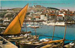 34 - Sète - Le Port Et La Société Nautique - Colorisée - Bateaux - Voiles - CPA - Voir Scans Recto-Verso - Sete (Cette)