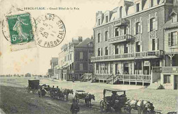 62 - Berck Plage - Grand Hotel De Paix - Chevaux Attelés - Animé - Ecrite En 1911 - CPA - Voir Scans Recto-Verso - Berck