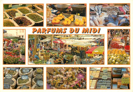 Marchés - Parfums Du Midi - Les Marchés - Multivues - Fruits Et Légumes - CPM - Carte Neuve - Voir Scans Recto-Verso - Marchés