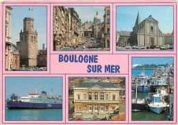 62 - Boulogne Sur Mer - Multivues - Car Ferry P&O - Bateaux - CPM - Voir Scans Recto-Verso - Boulogne Sur Mer