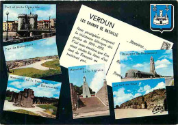 55 - Verdun - Champs De Bataille De Verdun 1914-1918 - Multivues - Blasons - CPM - Voir Scans Recto-Verso - Verdun