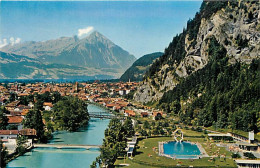Suisse - BE Berne - Interlaken - Vue Générale Aérienne - Strandbad Mit Niesen - CPM - Carte Neuve - Voir Scans Recto-Ver - Sonstige & Ohne Zuordnung
