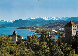 Suisse - LU Lucerne - Luzern - Museggturme Mit Alpen  - CPM - Carte Neuve - Voir Scans Recto-Verso - Autres & Non Classés