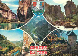 48 - Les Gorges Du Tarn - Multivues - Blasons - CPM - Voir Scans Recto-Verso - Gorges Du Tarn