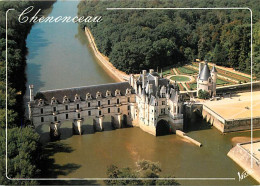 37 - Chenonceau - Le Château Et Le Cher - Vue Aérienne - CPM - Voir Scans Recto-Verso - Chenonceaux