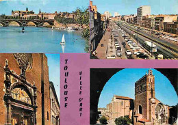 31 - Toulouse - Multivues - Automobiles - Bus - Flamme Postale - CPM - Voir Scans Recto-Verso - Toulouse