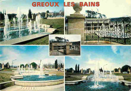 04 - Gréoux Les Bains - Jets D'eau - Multivues - CPM - Voir Scans Recto-Verso - Gréoux-les-Bains