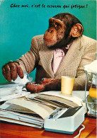 Animaux - Singes - Chimpanzé - Carte à Message - Animaux Humanisés - CPM - Voir Scans Recto-Verso - Monkeys