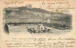69 - Lyon - Panorama De La Place Bellecour - Précurseur - CPA - Voir Scans Recto-Verso - Autres & Non Classés