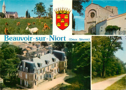 79 BEAUVOIR SUR NIORT MULTIVUES BLASON - Beauvoir Sur Niort
