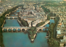 75 PARIS VUE AERIENNE NOTRE DAME  - Mehransichten, Panoramakarten