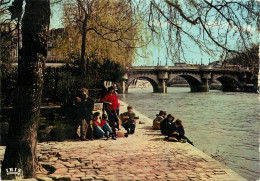 75 PARIS LE PONT NEUF GROUPE DE BEATNIKS - Brücken