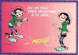 Carte Postale: Gaston Par Franquin 1998; "J'ai Un Truc Très Important à Te Dire... ...MERCI !"; N° CSG 4283 - Fumetti