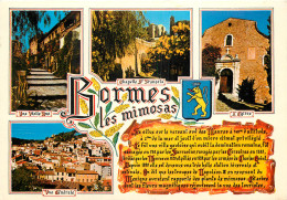 83 BORMES LES MIMOSAS MULTIVUES BLASON PARCHEMIN - Bormes-les-Mimosas