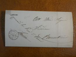 L34  FRANCE  LETTRE 1859 . COMANDO MILITAR NIZZA MARITA +AFF. INTERESSANT++ - 1849-1876: Klassik