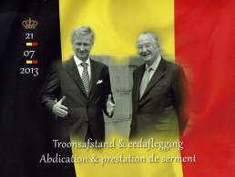 Belgie 2013 -  Map: Troonsafstand & Eedaflegging - OBP 4369/71 + BL210 - Covers & Documents