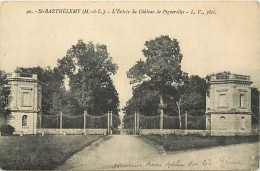 - Maine Et Loire -ref-B95- Saint Barthélémy - St Barthélémy - Entrée Du Château De Pignerolles - Châteaux - - Other & Unclassified