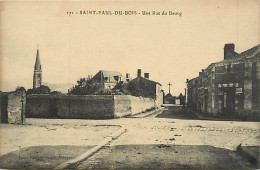 - Maine Et Loire -ref-B94- Saint Paul Du Bois - St Paul Du Bois - Une Rue Du Bourg - - Sonstige & Ohne Zuordnung