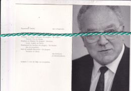 Jozef De Jaegere-Debels, Kortrijk 1925, 1995. Advocaat, Ere Burgemeester Stad Kortrijk. Foto - Obituary Notices
