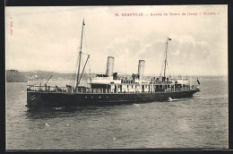 AK Granville, Arrivée Du Bateau De Jersey Victoria  - Steamers