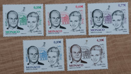 Monaco - YT N°2785 à 2789 - Mariage De S.A.S. Le Prince Albert II Et De Charlène Wittstock - 2011 - Neuf - Ungebraucht