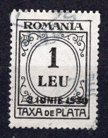 S2924 - ROMANIA ROUMANIE TAXE Yv N°82 - Portomarken