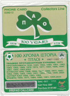 GREECE - Panathinaikos F.C., Collectors Line Prepaid Card, Tirage 1000, Mint - Greece