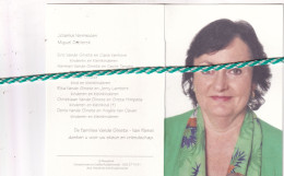 Roos Vande Ginste, Tielt 1956, 2014 Torhout. Onderwijzeres De Sprong Waardamme. Foto - Obituary Notices