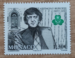 Monaco - YT N°3067 - Anthony Burgess, écrivain, Musicien Et Linguiste - 2017 - Neuf - Unused Stamps