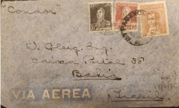 MI) 1935, ARGENTINA, VIA CONDOR, FROM BUENOS AIRES TO BAHIA - BRAZIL, AIR MAIL, GRA SAN MARTIN, XF - Gebraucht