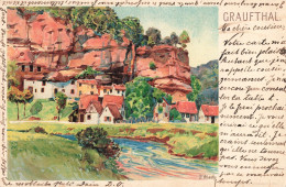 67 Graufthal Illustration Illustrateur F. Hoch CPA + Timbre Reich Cachet 1899 - Sonstige & Ohne Zuordnung