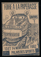 CPSM/CPM 10.5 X 15 Rhône GIVORS (4°) Foire à La Paperasse 13/14-11-1982 Illustrateur Georges Millon Le T G V SNCF Train - Givors