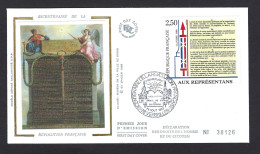 Constitution, Articles II à VI, France, Fdc 2603 - Révolution Française